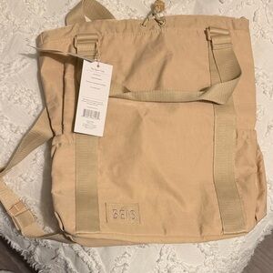 NWT: BEIS Tan Sport Tote